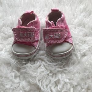 Infant pink Converse shoes sz 2